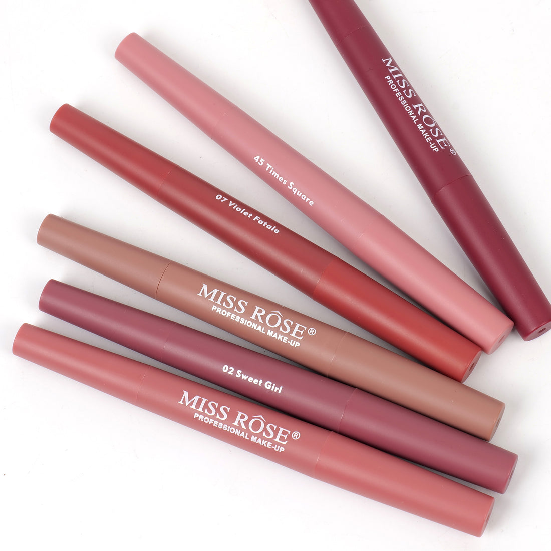 4-in-1 Matte Lip Liner & Lipstick Set